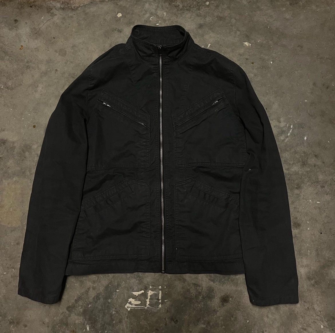 Vintage Lucky Brand Light Moto Jacket in Blac