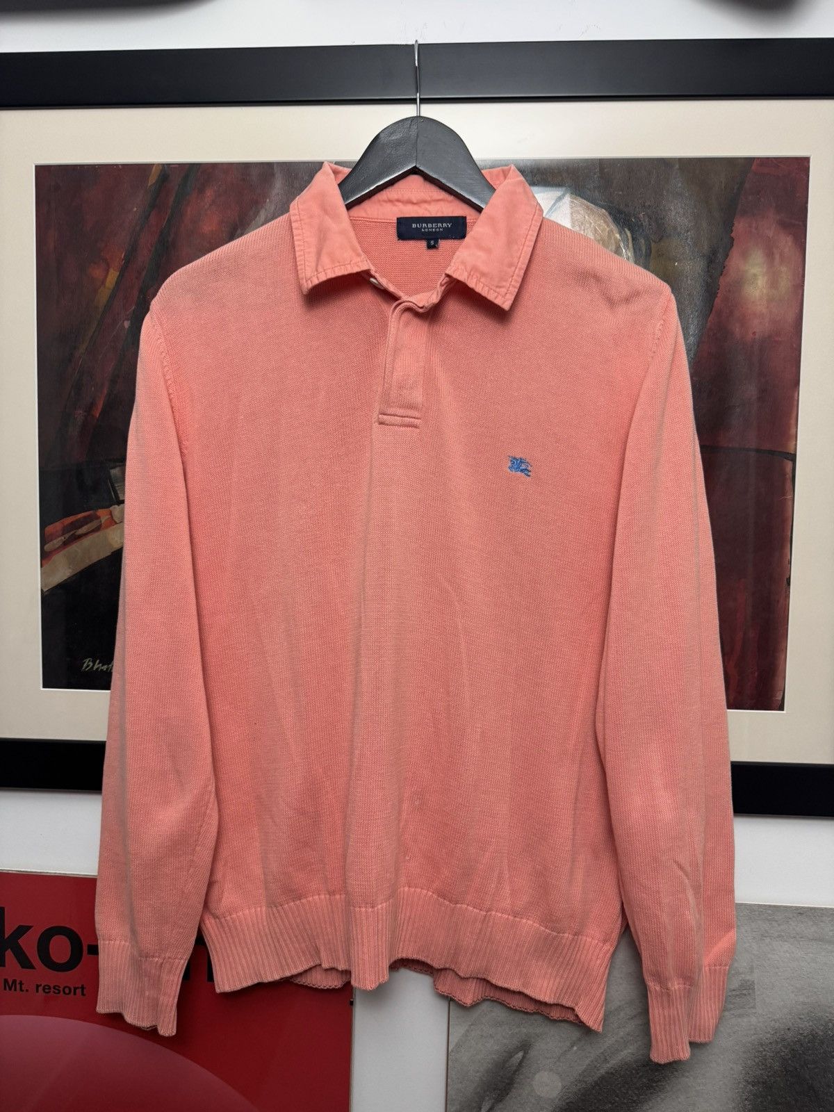 Burberry Burberry London Polo Knit Casual Mini Logo Designer Sweater Size US M / EU 48-50 / 2 - 1 Thumbnail