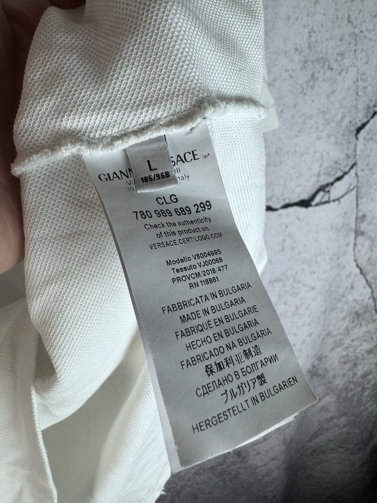 Versace Versace Collection men’s polo t-shirt Size US L / EU 52-54 / 3 - 4 Thumbnail