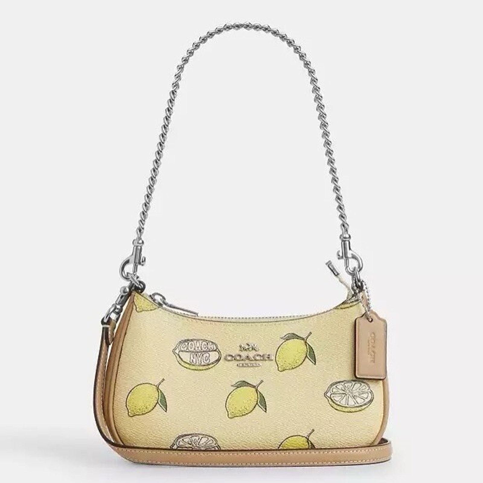 Coach NWT Coach Teri Mini Crossbody Bag Signature Lemon CAL21 Size ONE SIZE - 6 Thumbnail