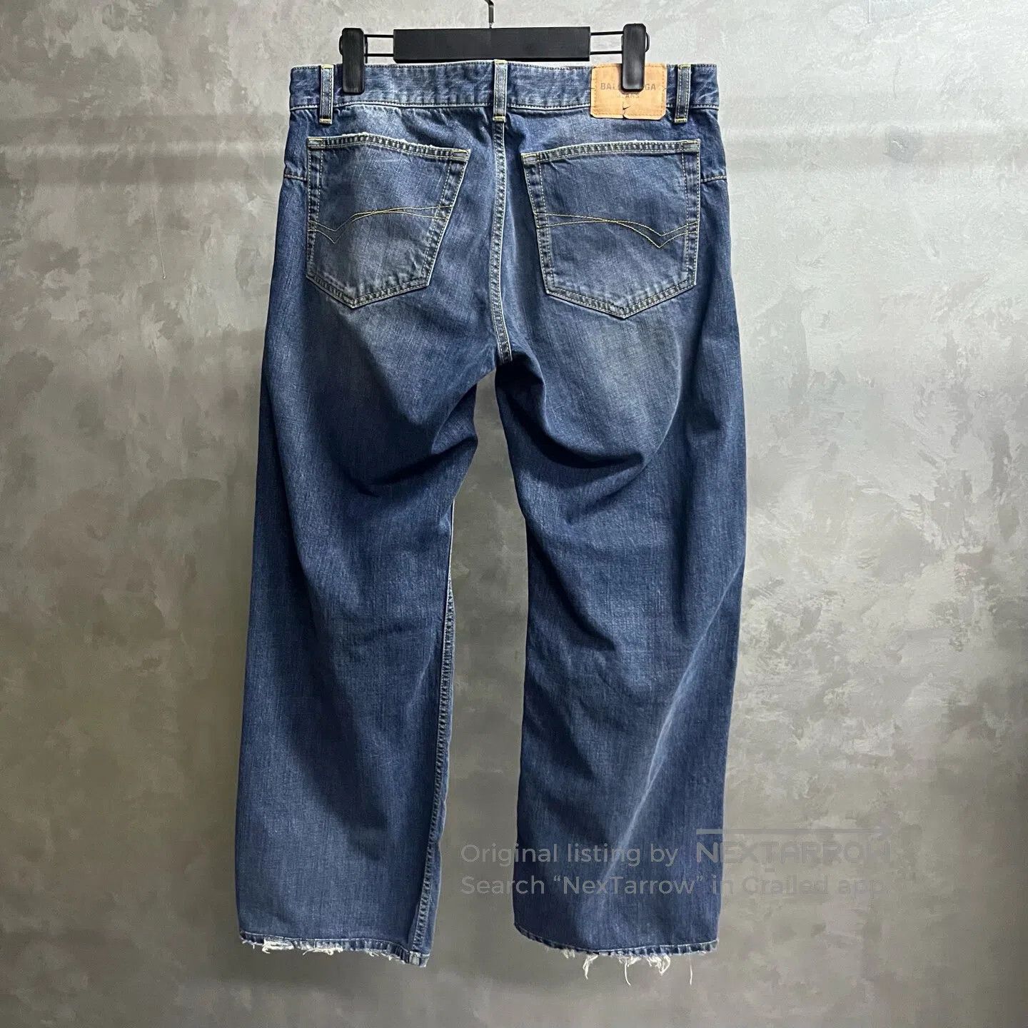 Balenciaga Balenciaga size m Blue, low-waisted, pocketless long denim Size US 30 / EU 46 - 5 Thumbnail