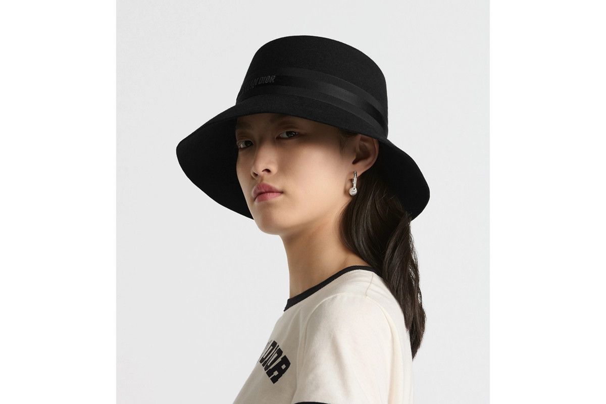 Dior o1w1db10326 Size:OS/Large Brim Hat in Black Size ONE SIZE - 4 Thumbnail