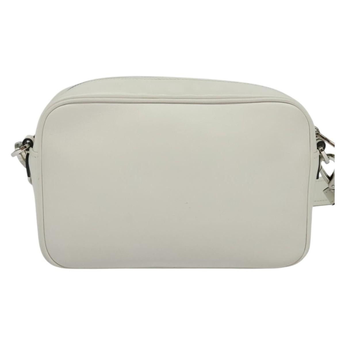 Prada PRADA Shoulder Bag Leather White Silver Size ONE SIZE - 3 Thumbnail