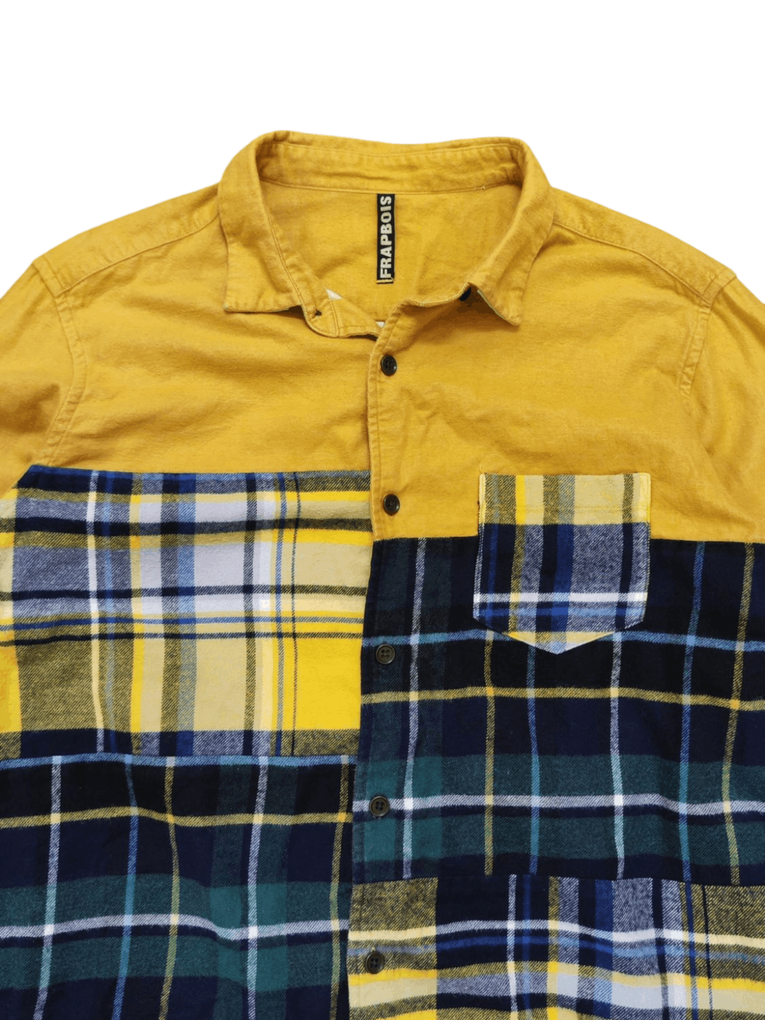 Frapbois × Issey Miyake 2000s Frap Bois Patchwork Button-Up Shirt Size US M / EU 48-50 / 2 - 2 Thumbnail