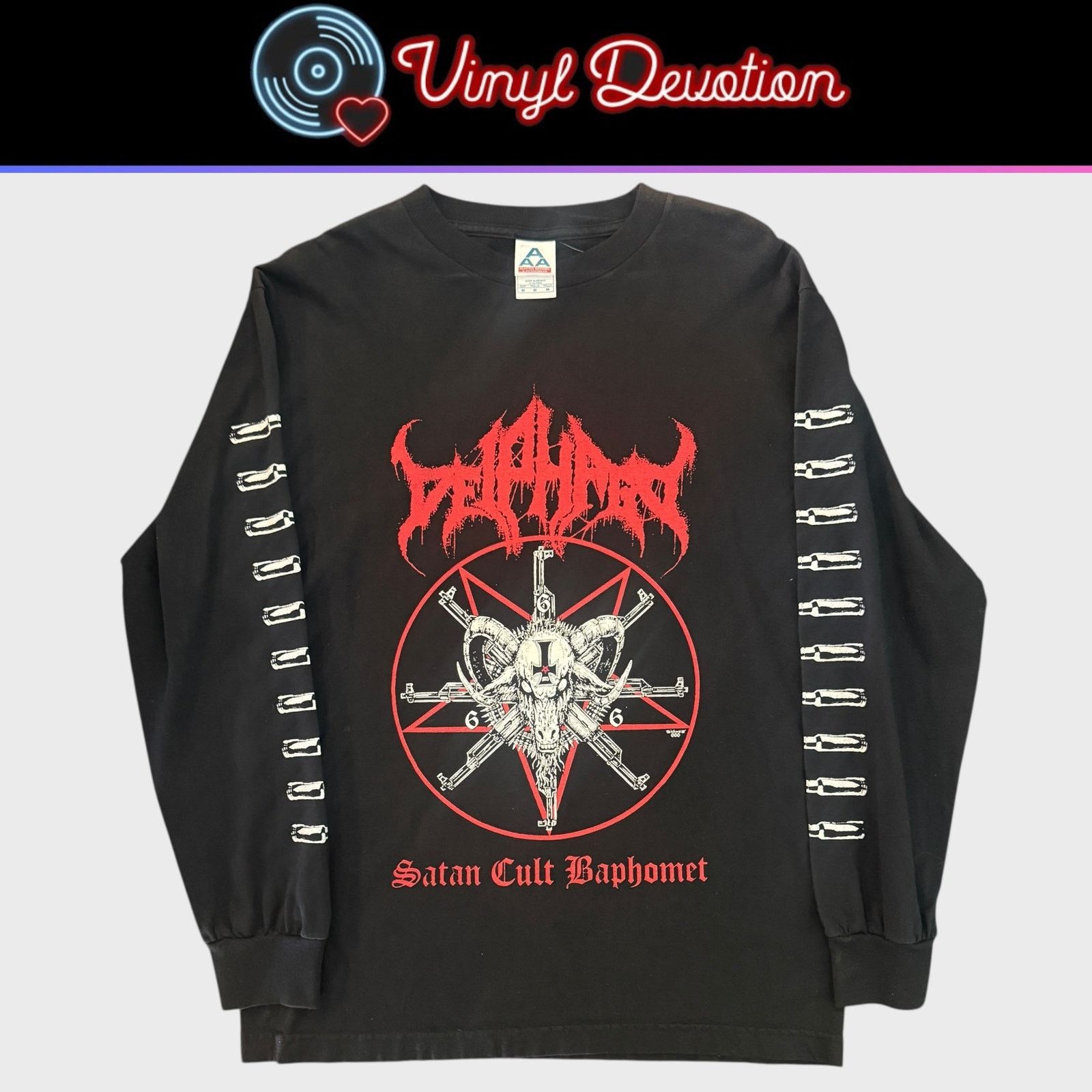 Other Deiphago Band Satan Cult Baphomet Long Sleeve T-Shirt Size M Size US M / EU 48-50 / 2 - 1 Thumbnail