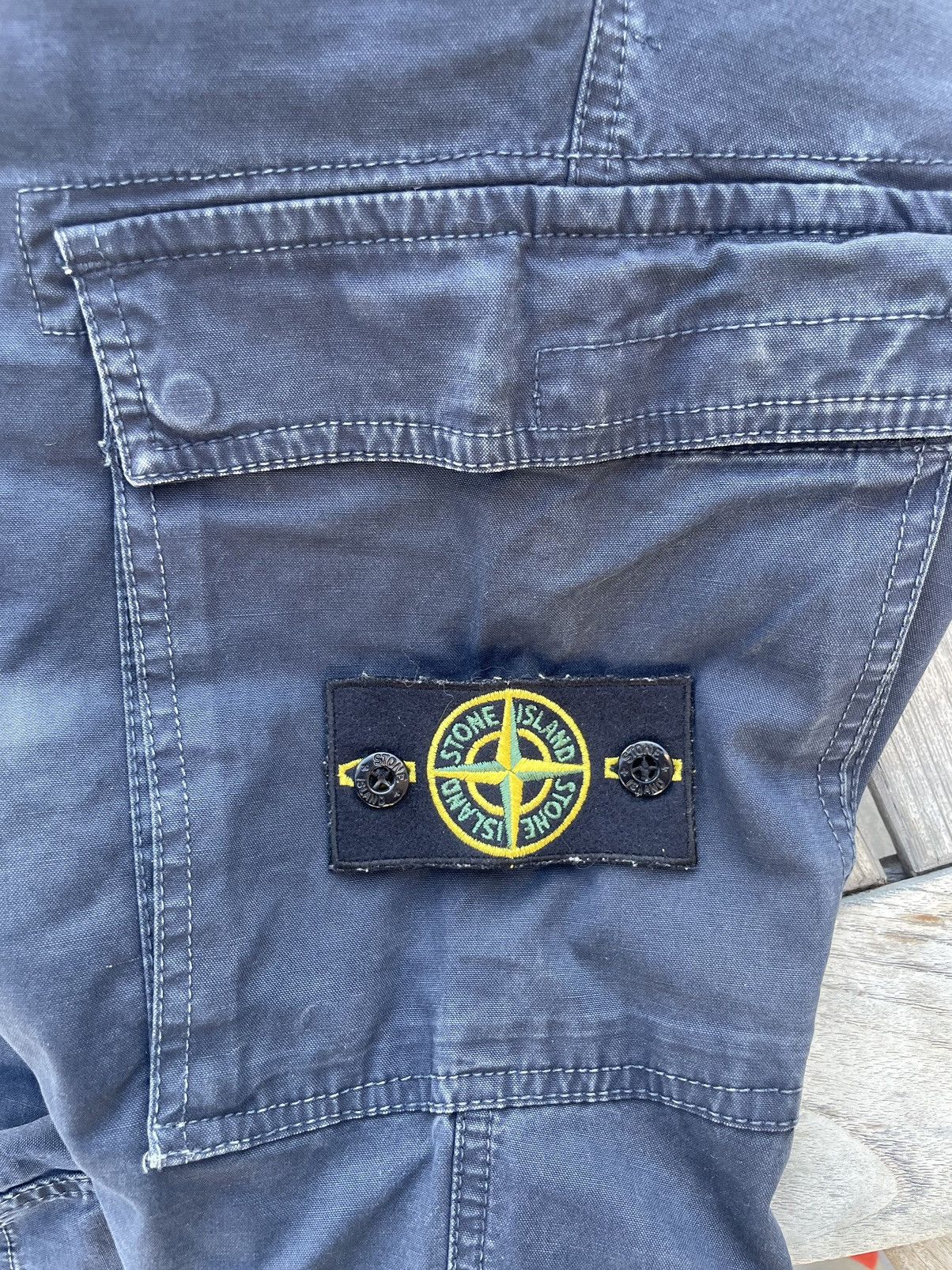 Stone Island Stone Island Cargo Pants Navy Size US 29 - 4 Thumbnail