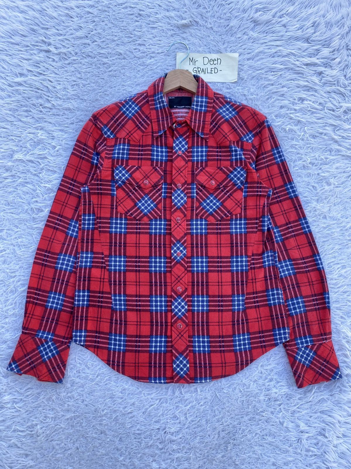 Number (N)ine × Takahiromiyashita The Soloist. Axl Rose Red plaid