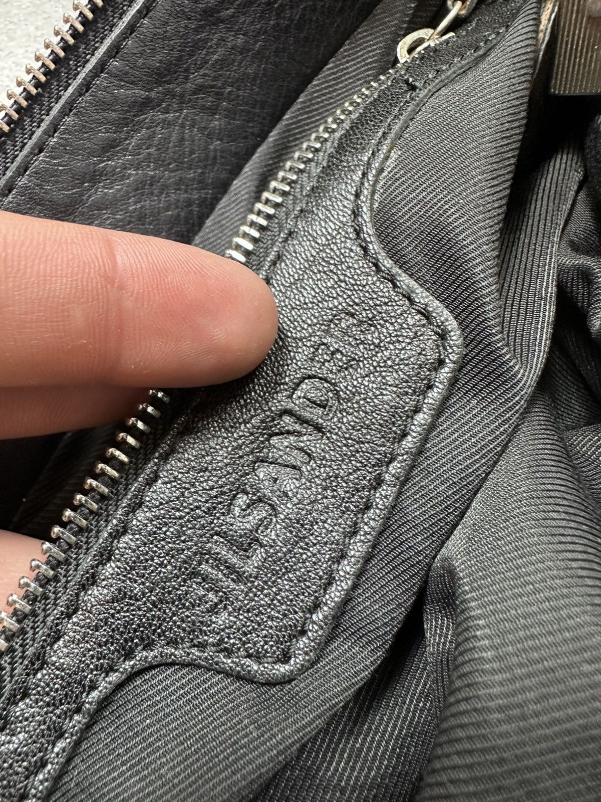 Jil Sander Vintage 00s Black Leather Hand Bag