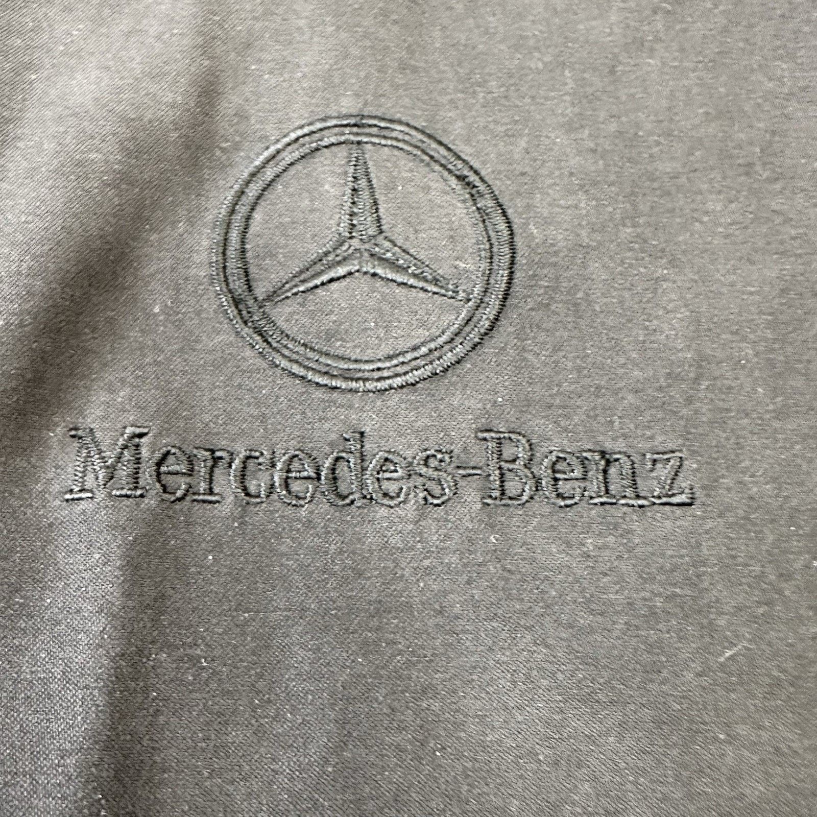 Mercedes-Benz Vintage Mercedes Benz Men's L Bomber Jacket Black Logo Euc Size US L / EU 52-54 / 3 - 13 Thumbnail