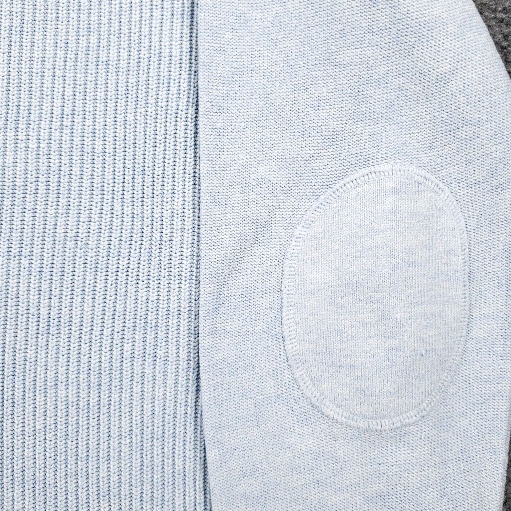Talbots Talbots Sweater Womens L Large Blue Pullover Long Sleeve Round Neck Elbow Patch Size L / US 10 / IT 46 - 3 Thumbnail