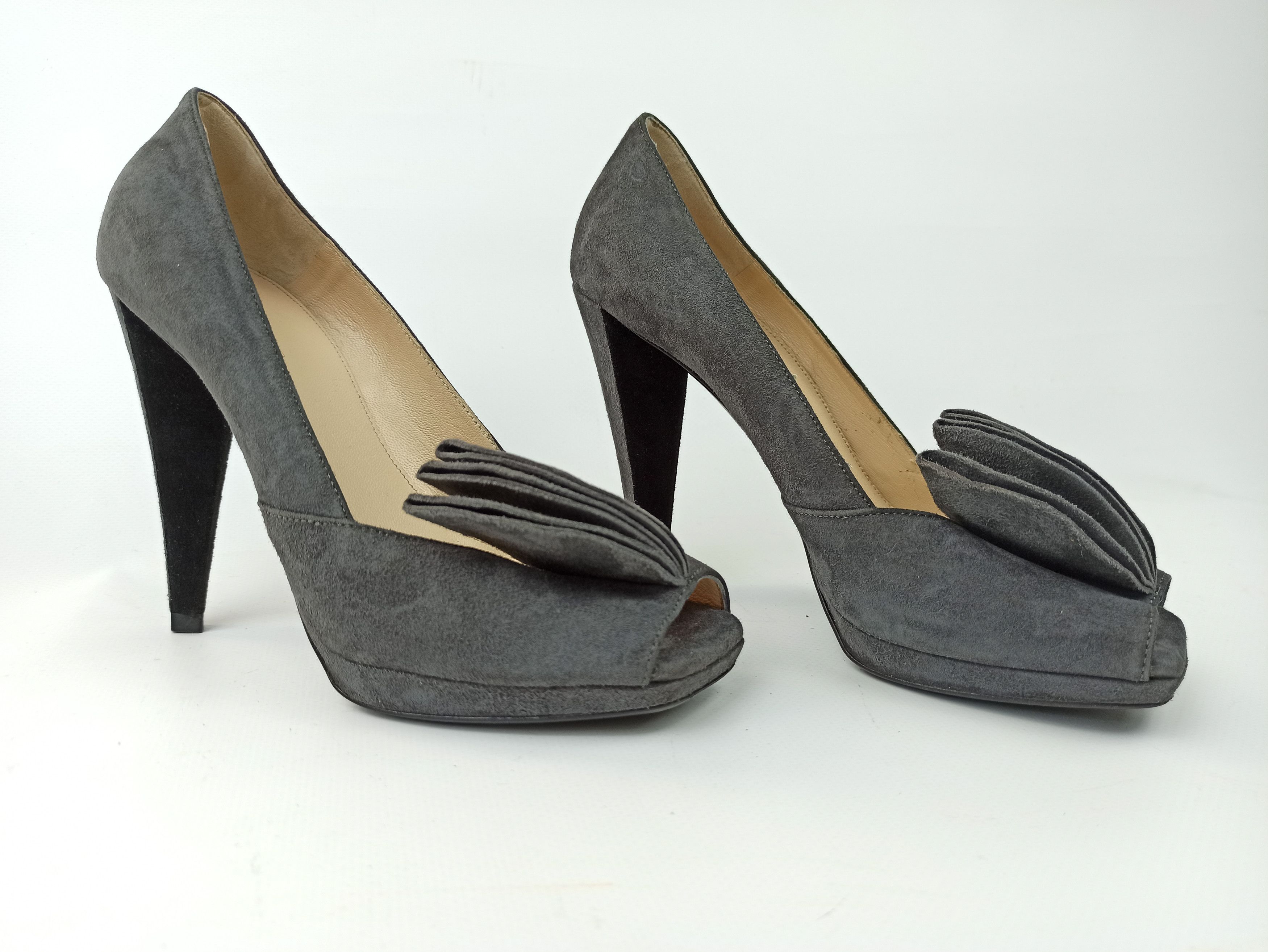 Prada Prada High Heels Suede Shoes Size US 6.5 / IT 36.5 - 2 Thumbnail