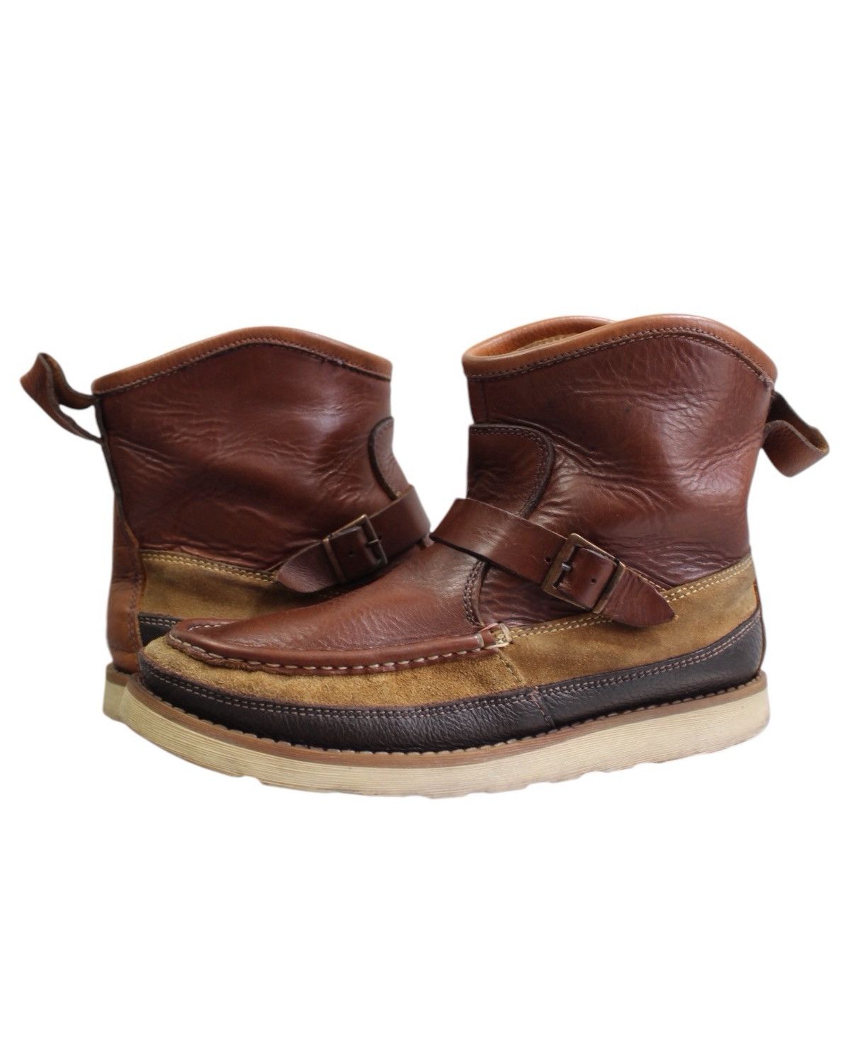 Vintage 2000S UNITED ARROWS GREEN LABEL RELAXING MOCCASIN BOOTS Size US 8 / EU 41 - 4 Thumbnail