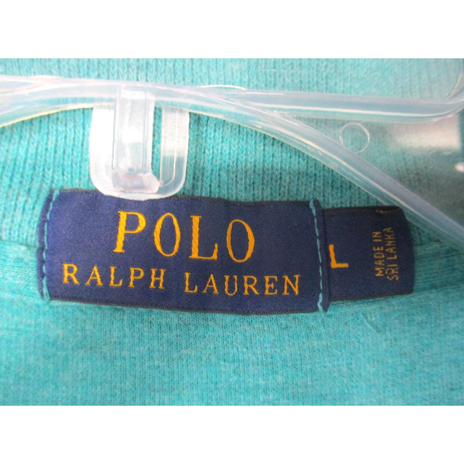 Polo Ralph Lauren Polo Ralph Lauren Pullover Mens Large Teal Mockneck Long Sleeve Knit Shirt Size US L / EU 52-54 / 3 - 3 Thumbnail