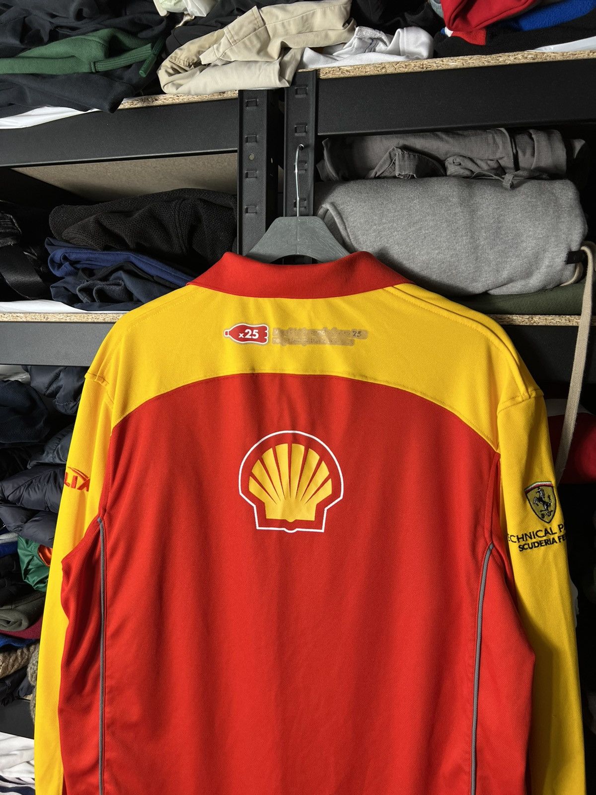 Ferrari Ferrari Shell V-Power Racing Team Polo Shirt Red Yellow Size US L / EU 52-54 / 3 - 2 Thumbnail