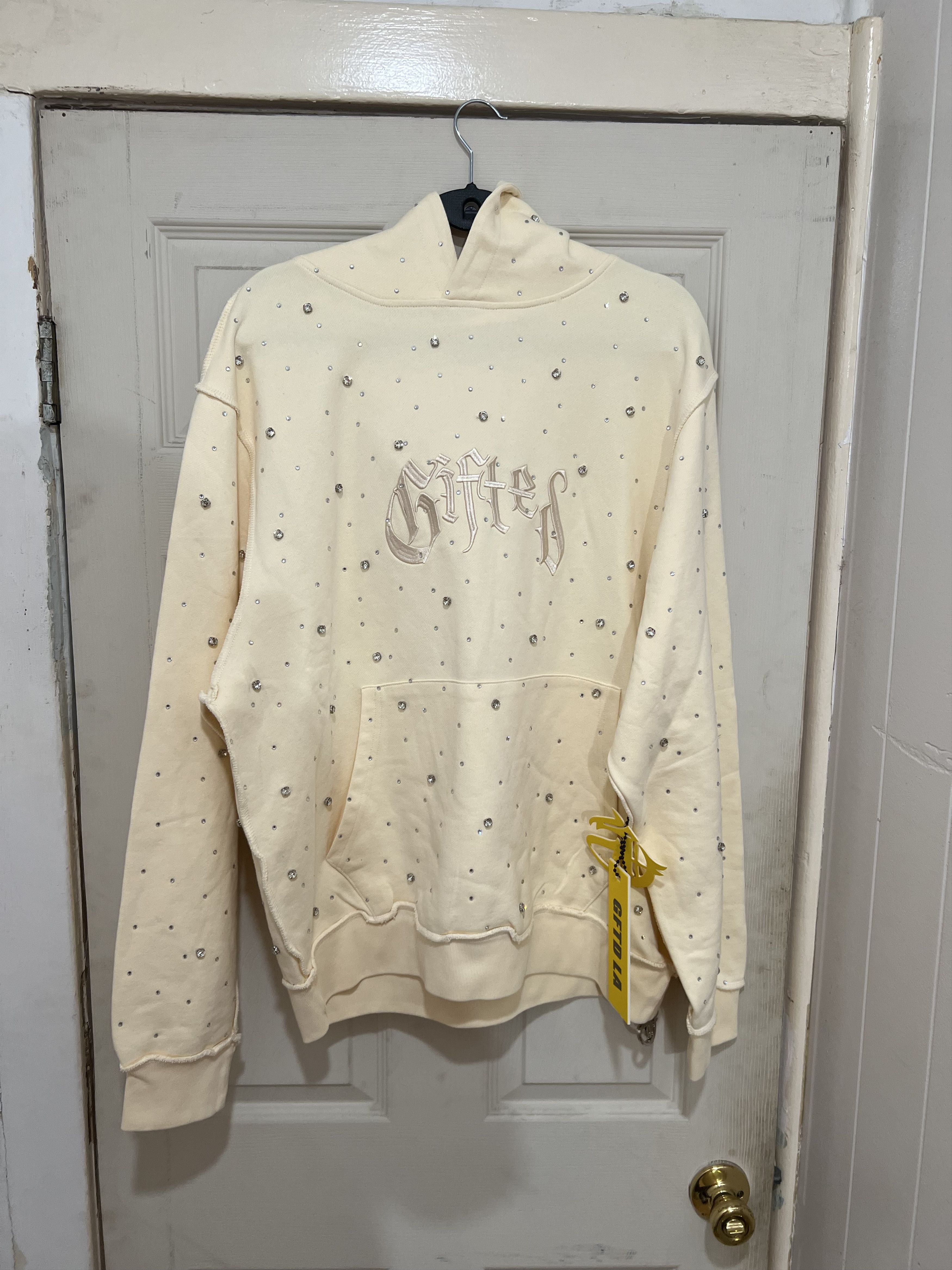 Other GFTD LA Cream Rhinestone Hoodie Size US XL / EU 56 / 4 - 1 Thumbnail