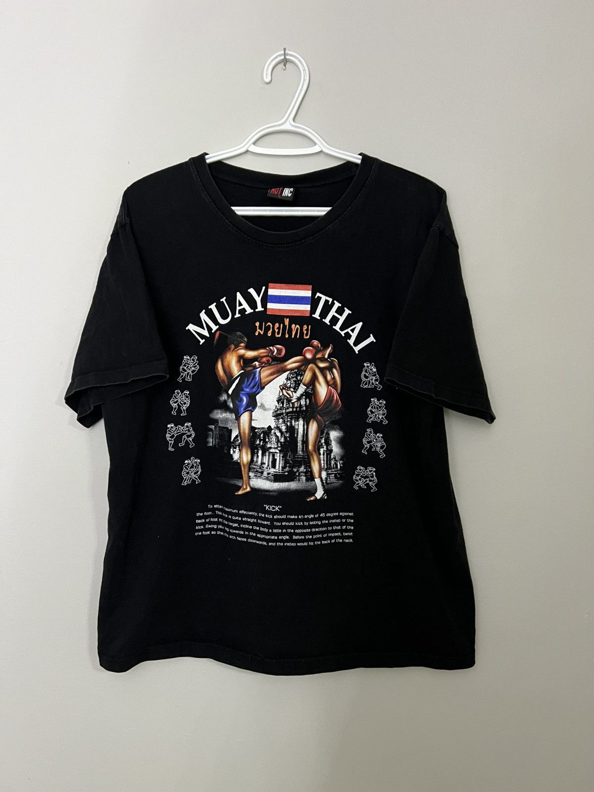Other Vintage 90s Muay Thai Boxing Kickboxing t-shirt rare retro Size US L / EU 52-54 / 3 - 1 Thumbnail