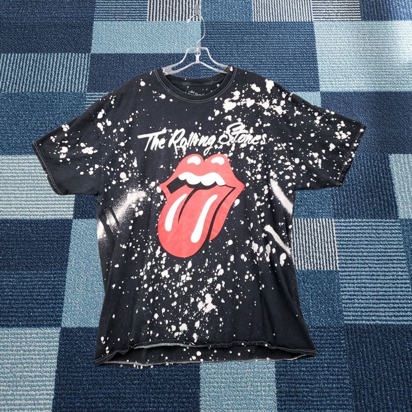 Vintage The Rolling Stones T Shirt Womens 2XL Black Short Sleeve Tie Dye Splatter Size XXL / US 16-18 / IT 52-54 - 1 Thumbnail
