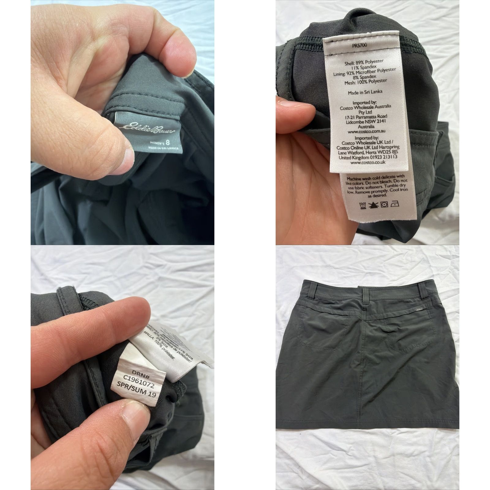 Eddie Bauer Eddie Bauer Skort Women’s Size 8 Gray Polyester Spandex 32x17 Activewear Regular Womens Size ONE SIZE - 8 Thumbnail