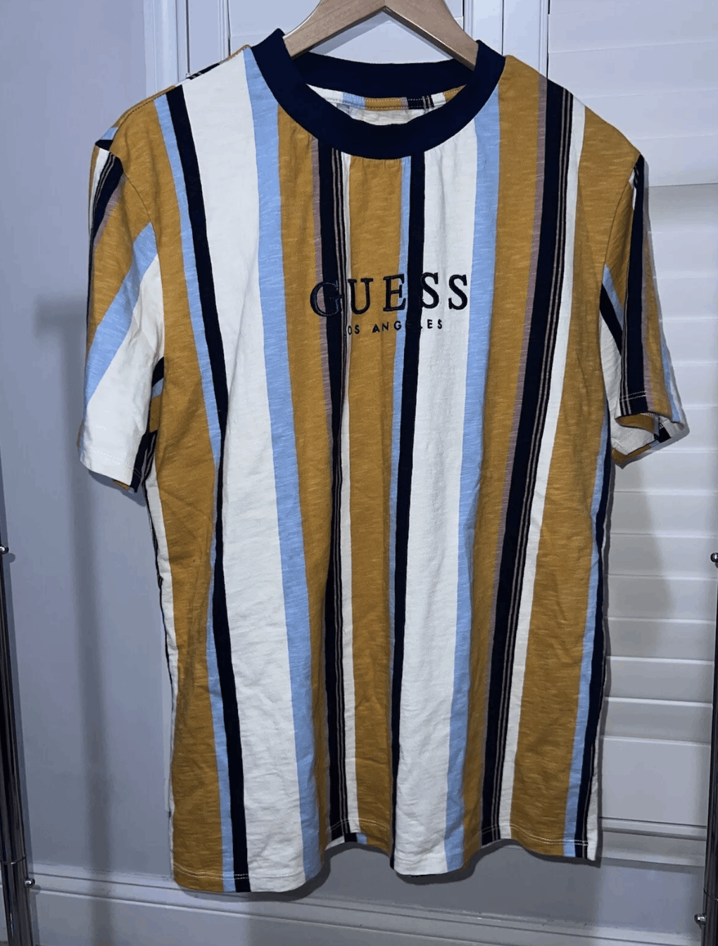 Guess Vintage Guess Los Angeles Striped Tee Size US S / EU 44-46 / 1 - 1 Thumbnail