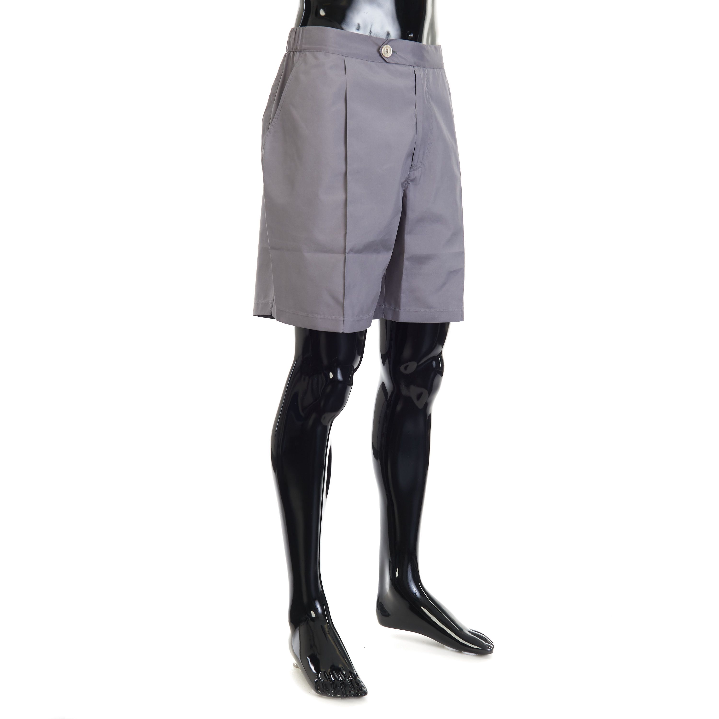 Brunello Cucinelli Grey Comfort Nylon Bermuda Shorts - Logo Size XL Size US 36 / EU 52 - 3 Thumbnail
