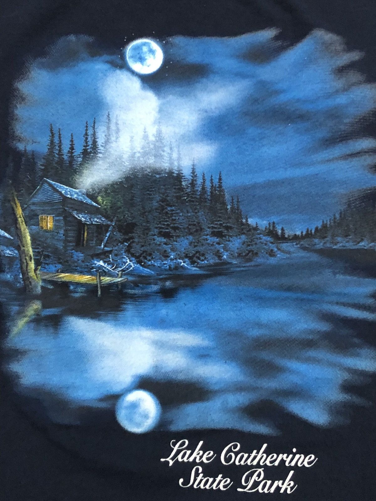 Vintage Vtg 90s Lake Catherine State Park Mural Tee Size US L / EU 52-54 / 3 - 2 Thumbnail