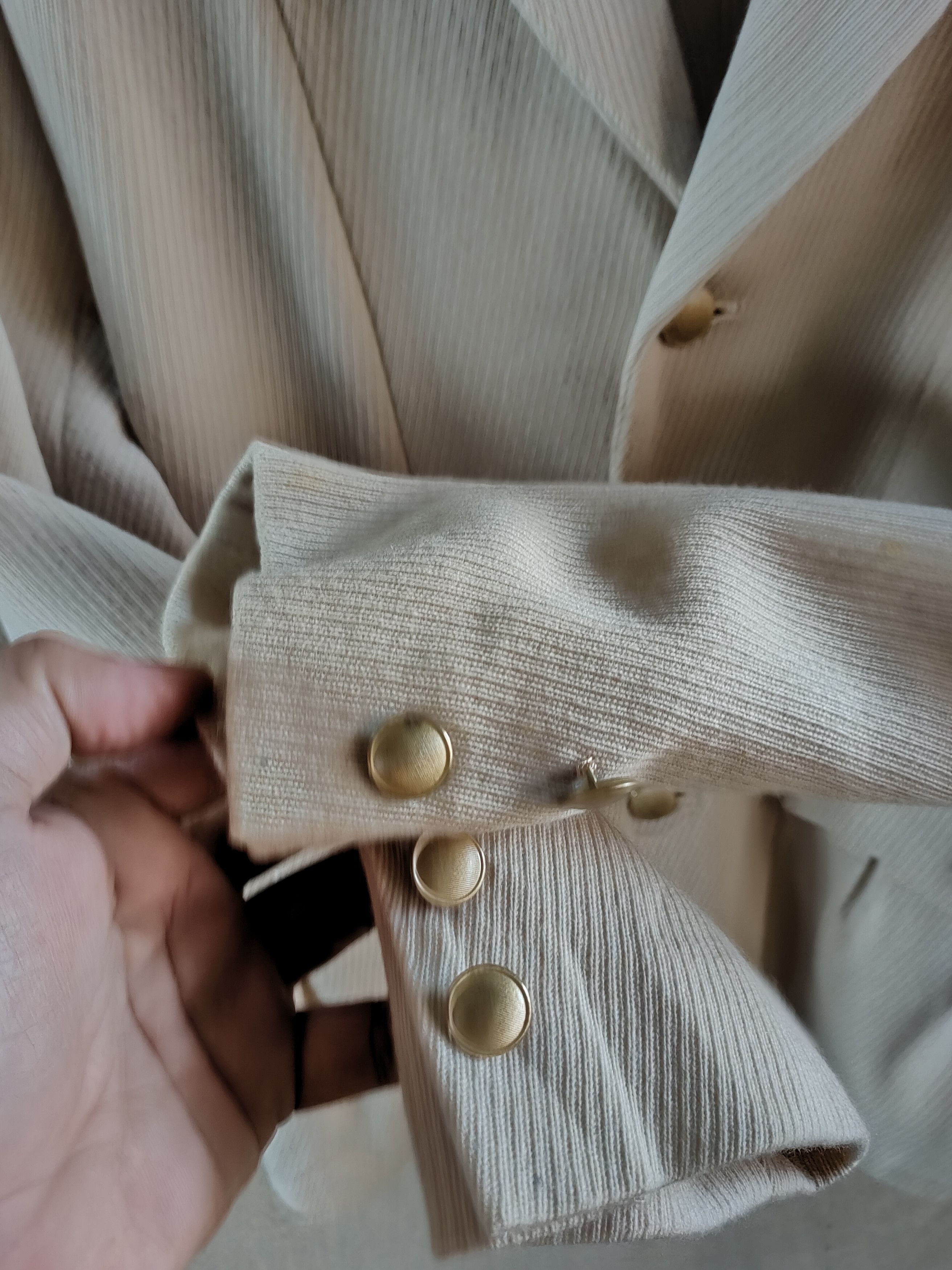 Yohji Yamamoto Y's Bis Wool Cream Jacket Size S / US 4 / IT 40 - 4 Thumbnail