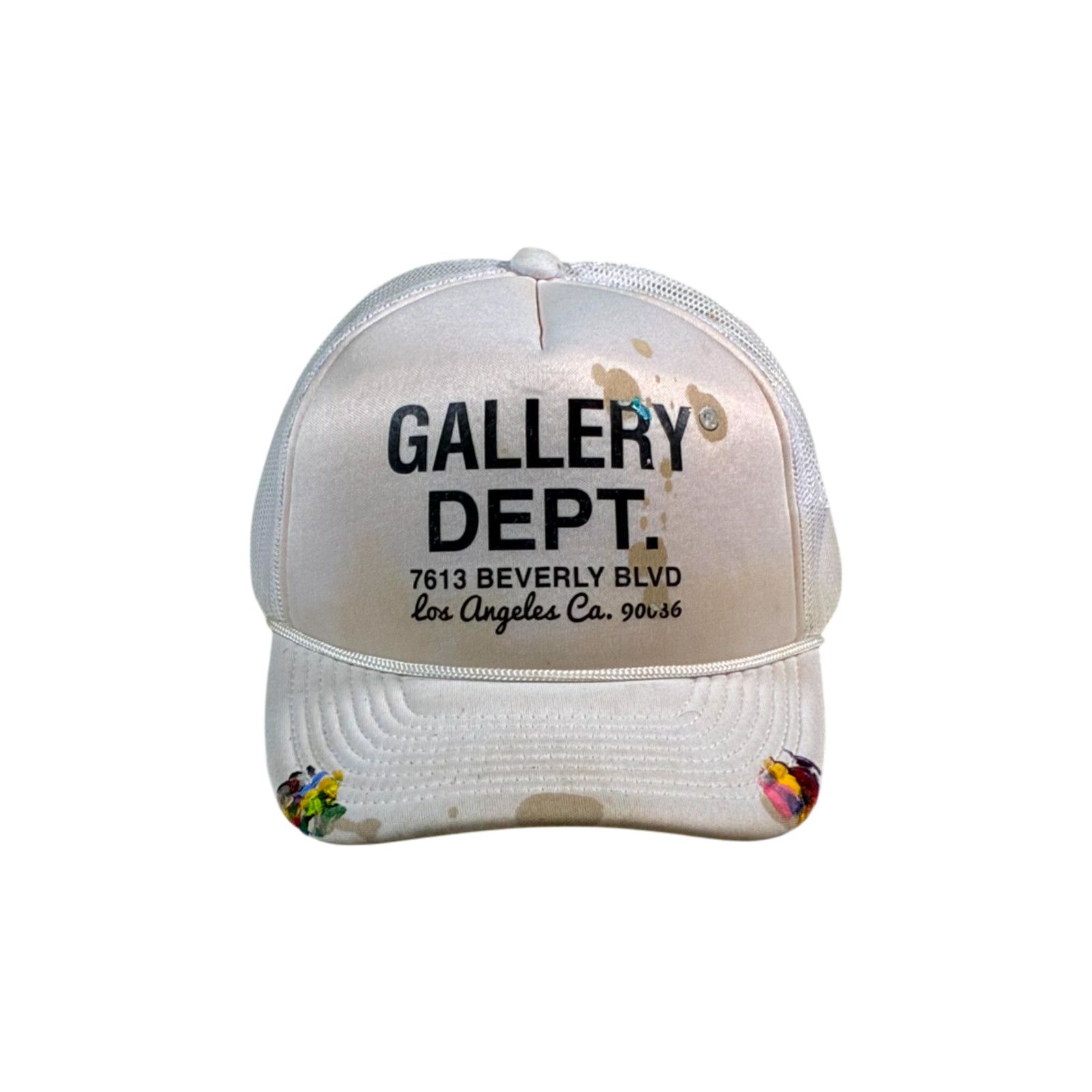 Gallery Dept. Gallery Dept Paint Splatter Trucker White Cap Size ONE SIZE - 1 Thumbnail