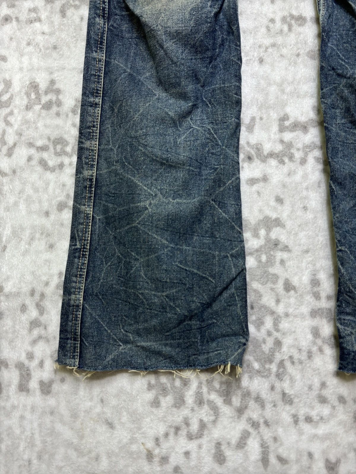 Hysteric Glamour Rare Flare Jack Serika Low Rise Denim Angel Wing Back Print Size US 30 / EU 46 - 7 Thumbnail