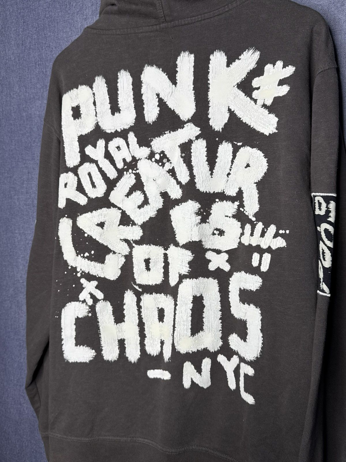 Other Punk Royal Graffiti Print Hoodie Distressed Y2K Avant Garde Size US L / EU 52-54 / 3 - 6 Thumbnail