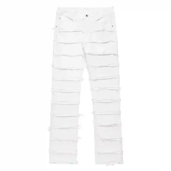 VIBE punk ripped flared damaged jeans Size US 30 / EU 46 - 8 Thumbnail