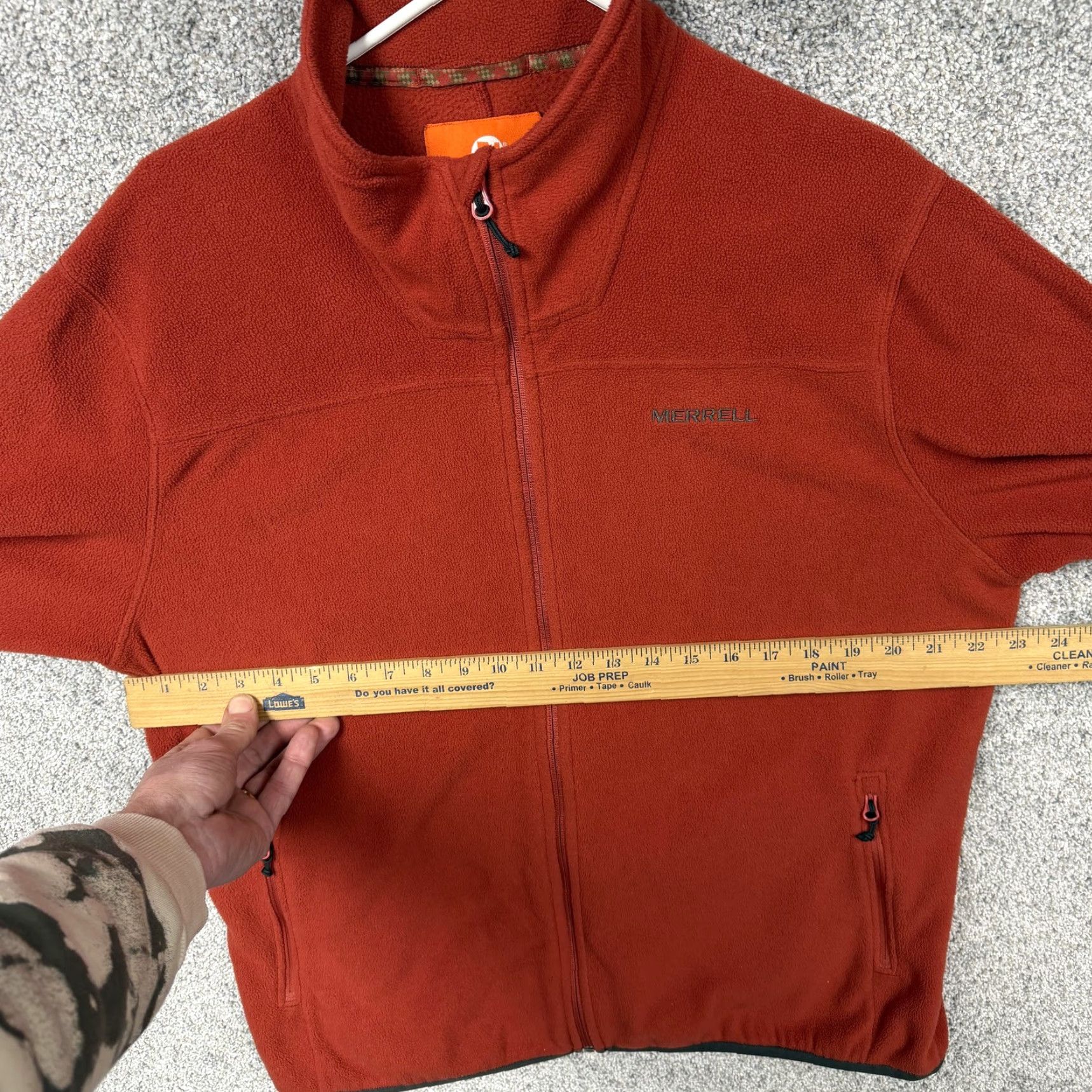 Merrell Merrell Fleece Jacket Mens XL Orange Full Zip Thermal Hiking Outdoor Gorpcore Size US XL / EU 56 / 4 - 4 Thumbnail