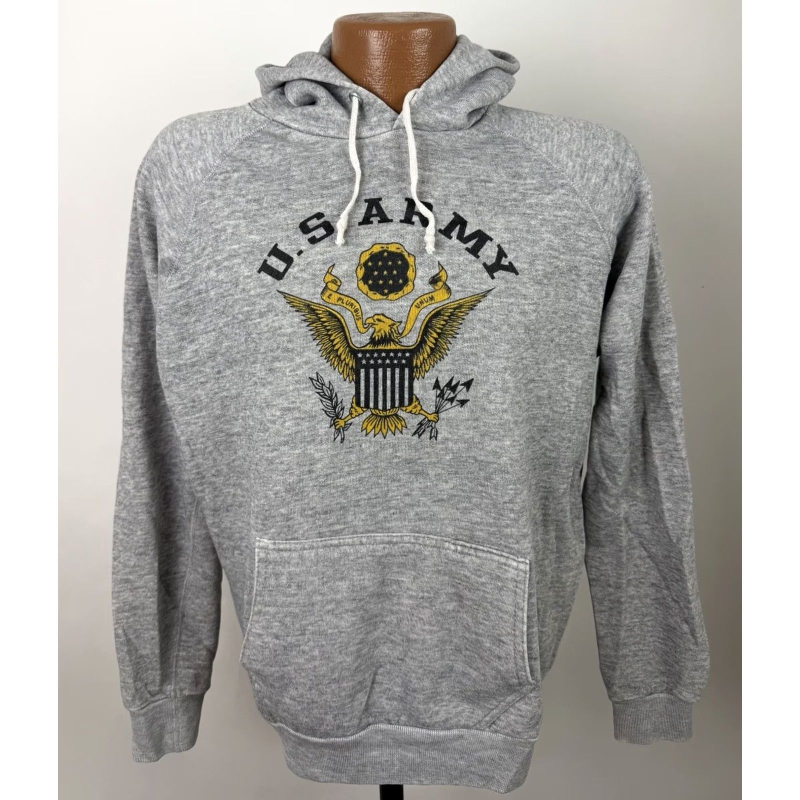 Vintage VINTAGE Unbranded Hoodie Mens Medium Gray Heather Raglan Lightweight Army 80s 90s Grunge Retro Pullover Hooded shirt Mens Size US M / EU 48-50 / 2 - 2 Thumbnail