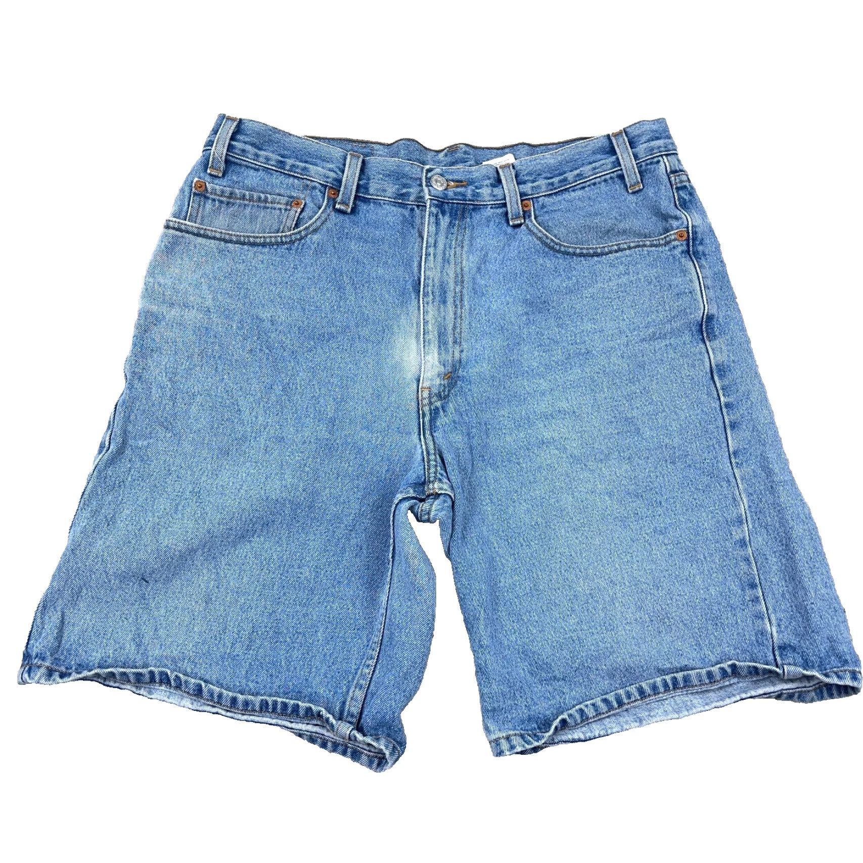 Levi's VINTAGE Levi's 550 Shorts Men 36 Relaxed Fit Blue Jean Jorts Baggy 90s Skate Grunge Size US 36 / EU 52 - 2 Thumbnail