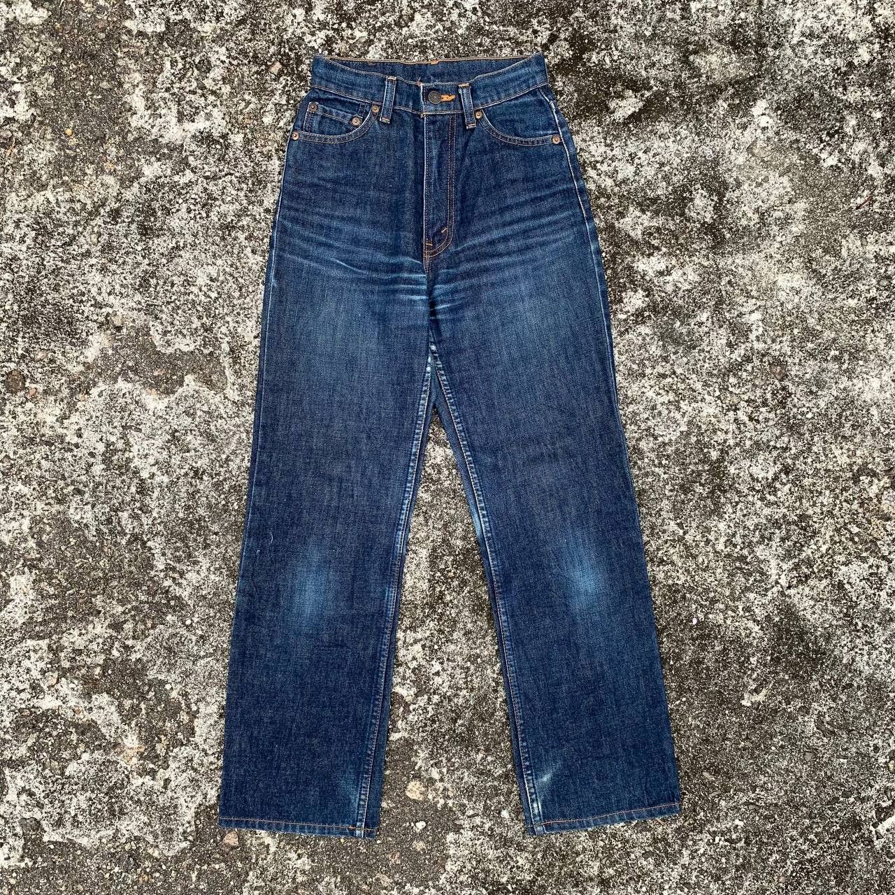 Vintage Levis 515 Jeans Blue Wash Denim Distressed