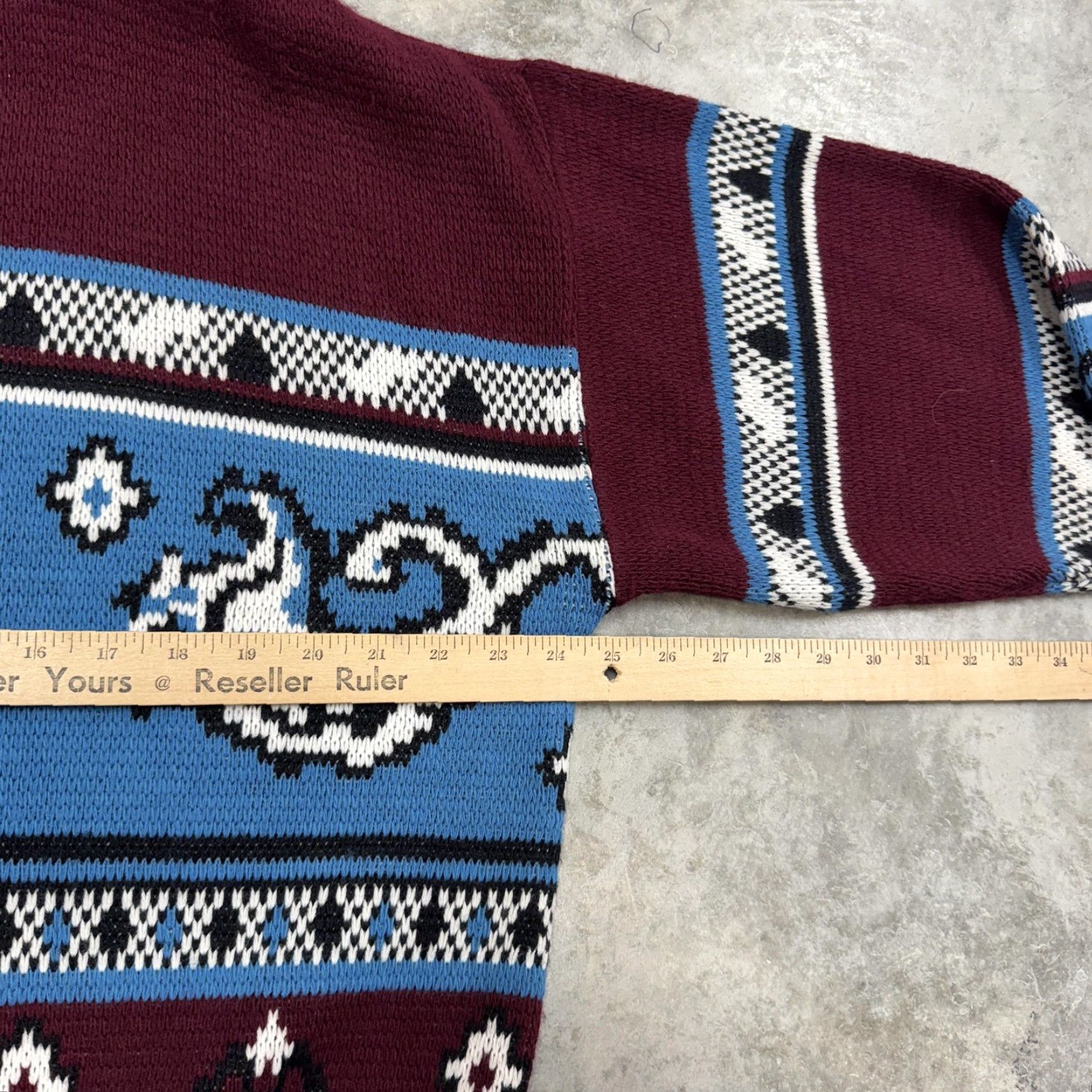 Vintage VINTAGE TownCraft Sweater Mens XL Red Blue Squirrel Graphic Knit 80s Crew Neck Knit Pattern Graphic Print Animals Pullover Size US XL / EU 56 / 4 - 6 Thumbnail