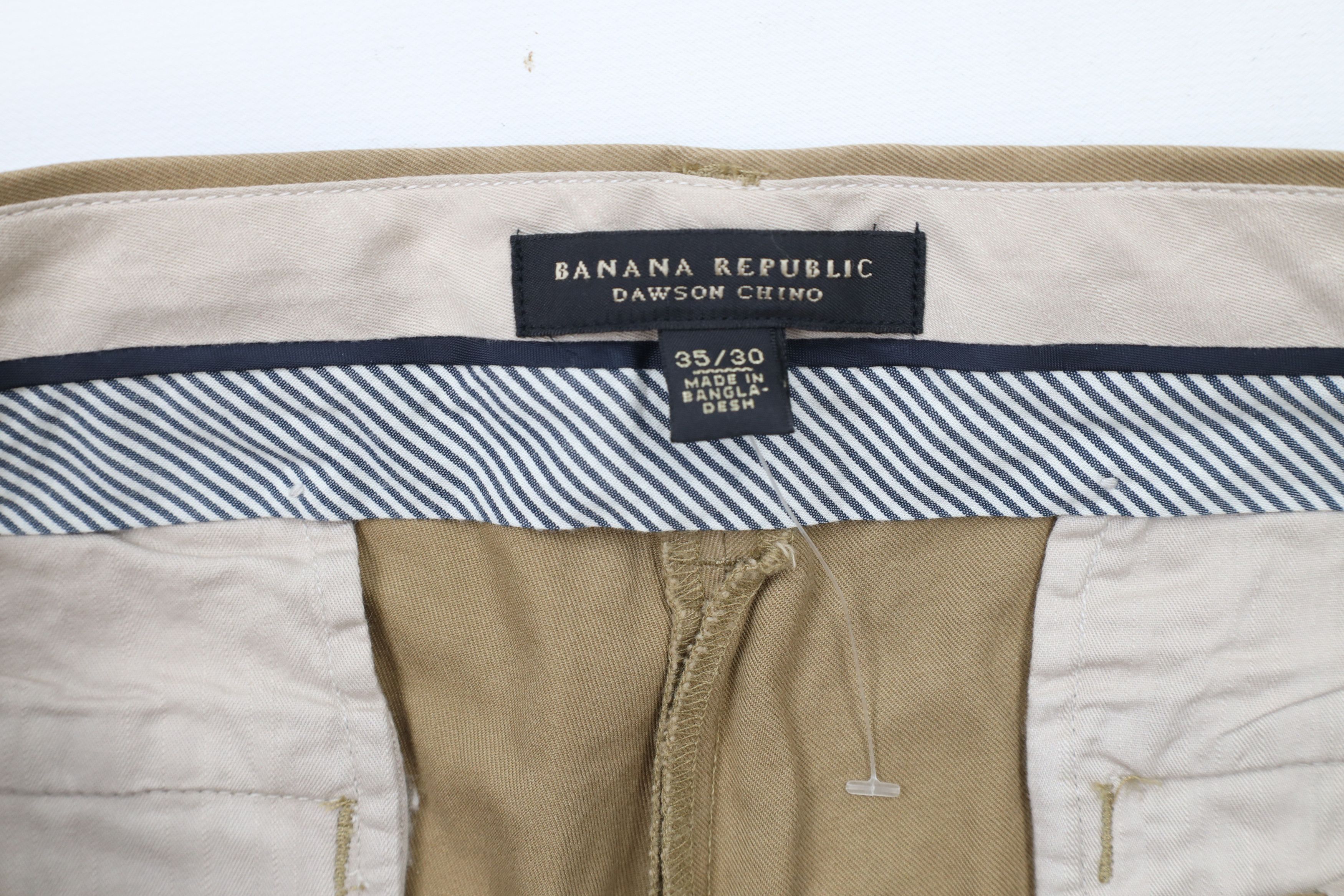 Banana Republic × Vintage New Banana Republic Relaxed Fit Wide Leg Chino Pants Brown Size US 35 - 7 Thumbnail