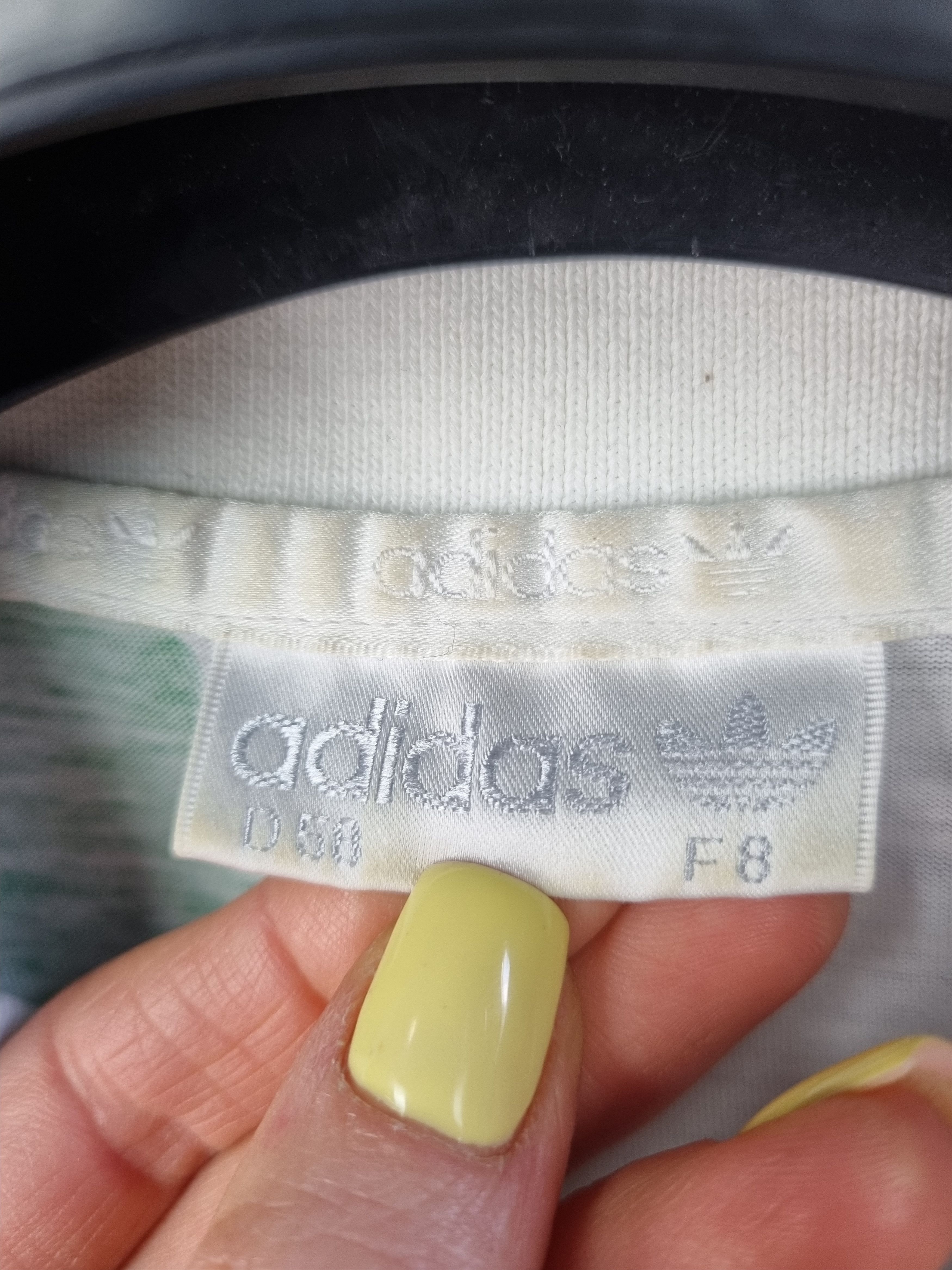 Adidas × Vintage 90s Adidas Rare Abstract Design Vintage Polo Tee shirt Size US L / EU 52-54 / 3 - 13 Thumbnail