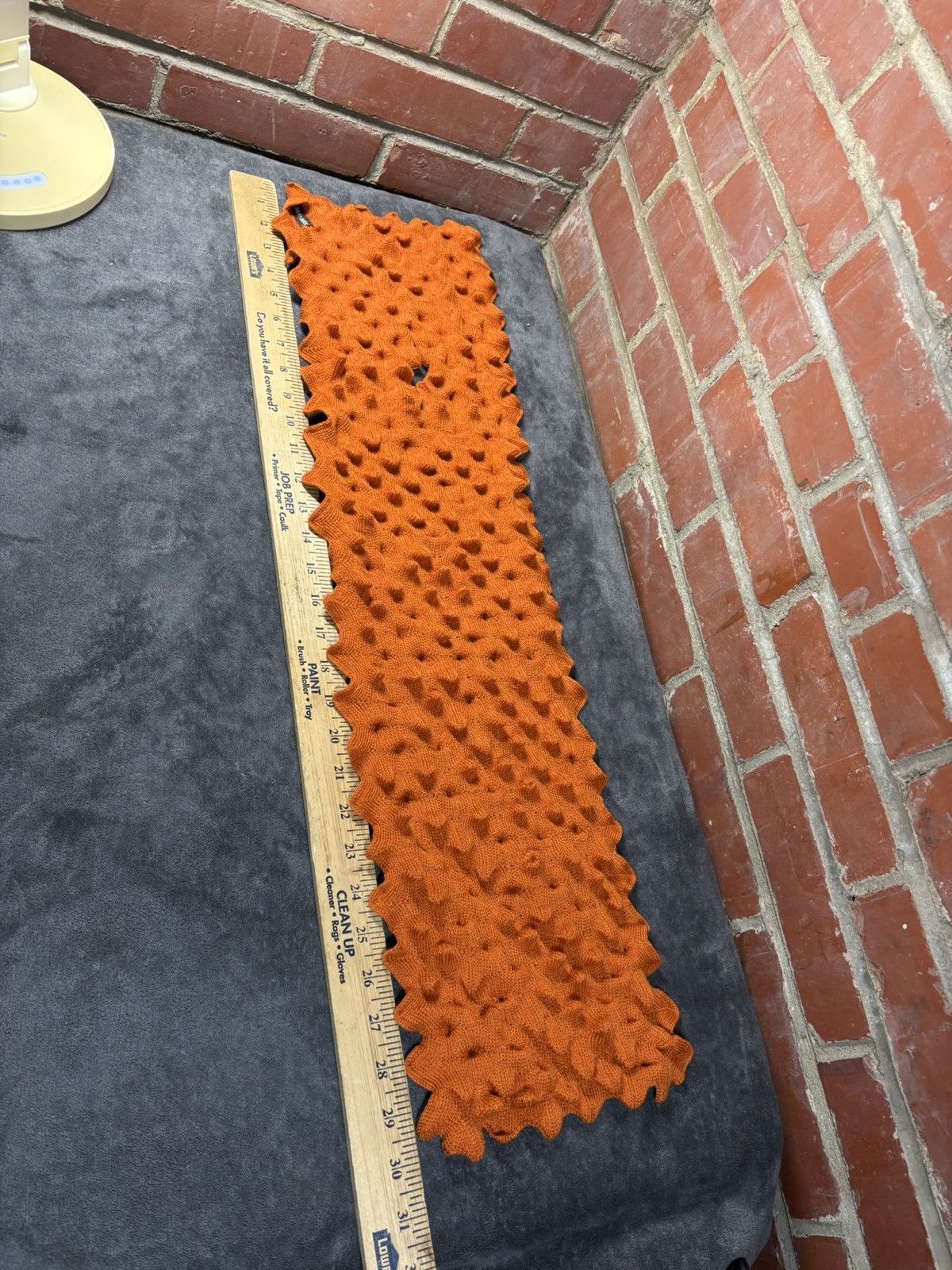 Saint James Rare Saint James Orange Scarf Knit 3D Spike Funky Artsy Size ONE SIZE - 5 Thumbnail