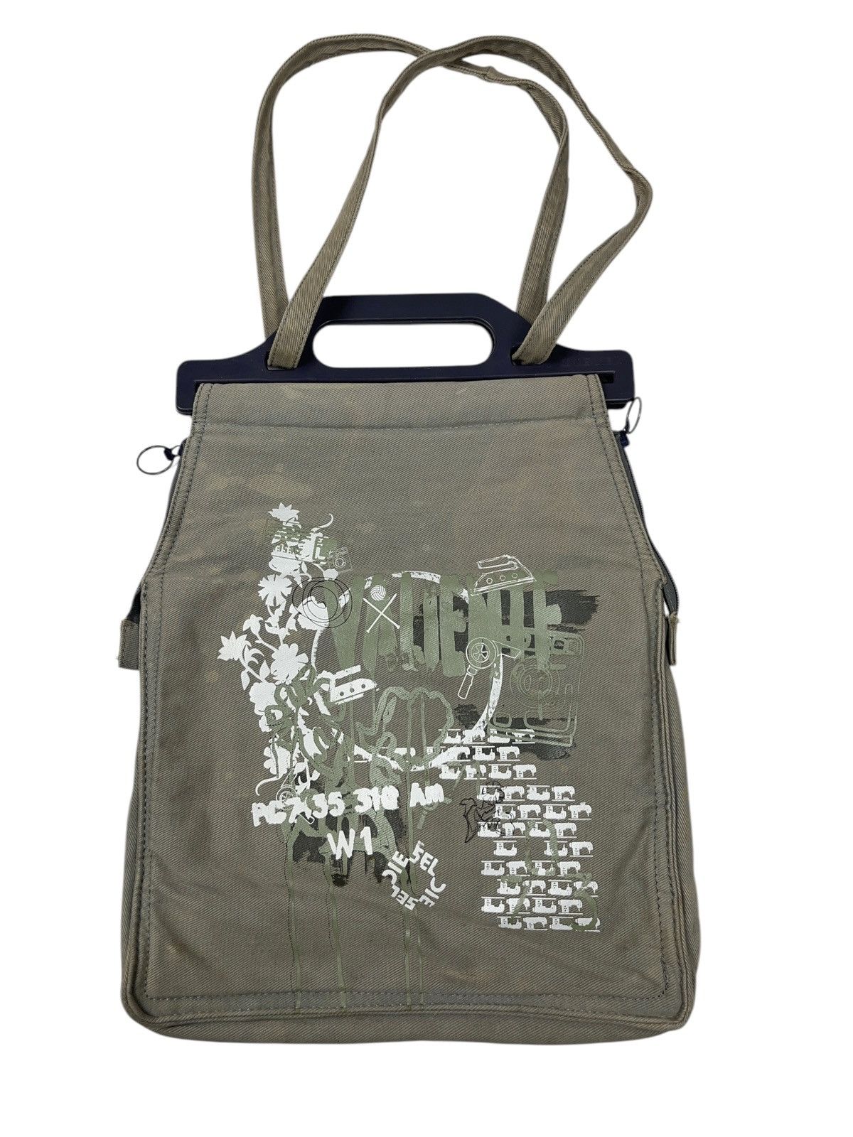 Diesel Vintage Diesel Spare Parts Double Sided Crossbody Bag y2k Size ONE SIZE - 2 Thumbnail