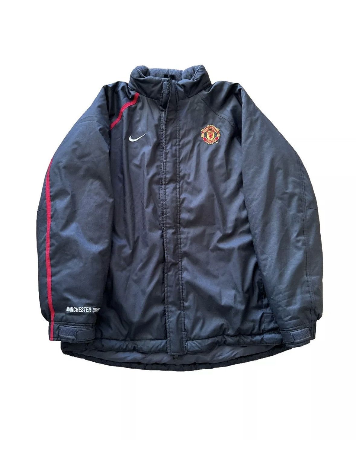 Nike Vintage Y2K Nike Manchester United Bomber Puffer XL Jacket Size US XL / EU 56 / 4 - 2 Thumbnail