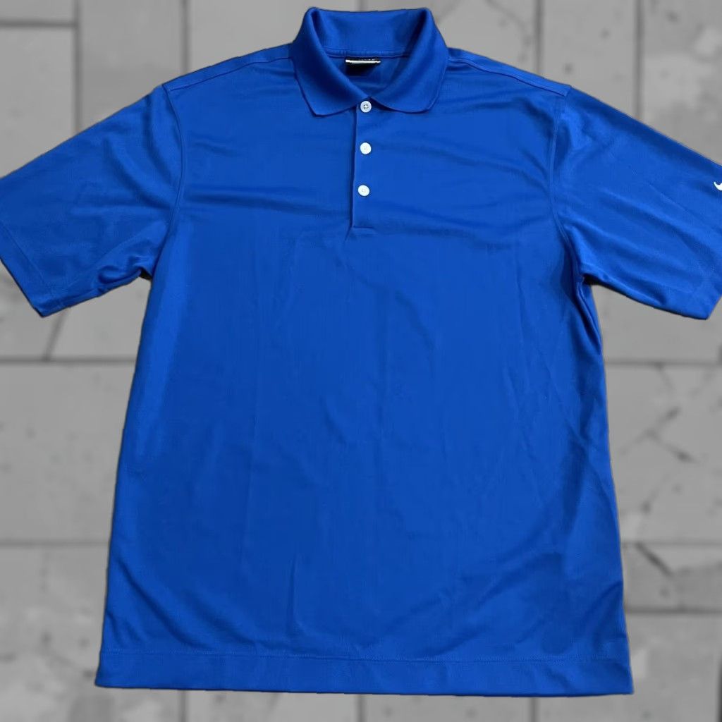 Vintage NIKEGOLF Dri-Fit Polo Shirt Mens Size S Blue Golf Polo Shirt Mens Small Blue NikeGolf Dri-Fit 90s? Size US S / EU 44-46 / 1 - 1 Thumbnail