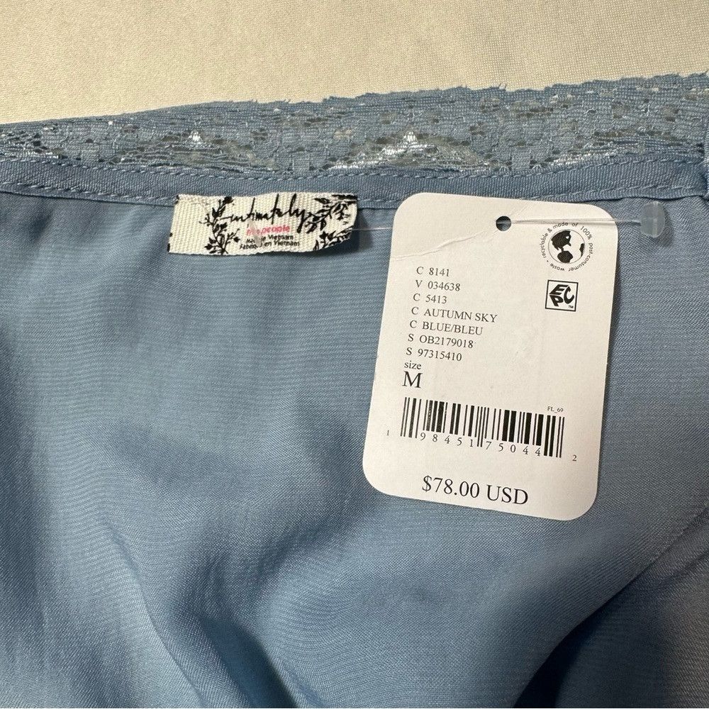 Free People NWT New Free People Tell Me More Autumn Sky Blue Bodysuit S Size M / US 6-8 / IT 42-44 - 8 Thumbnail