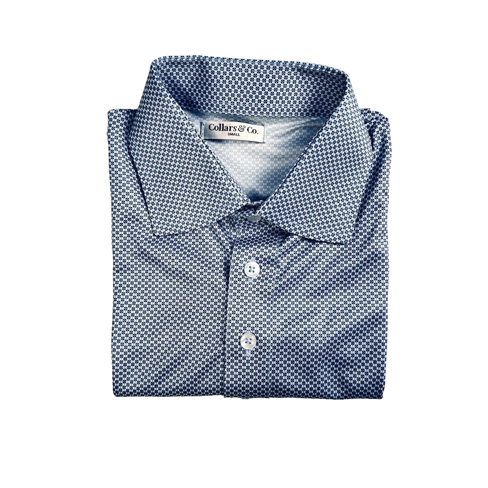 Other Collars & Co. Semi-Spread Collar Polo Shirt Blue Size Small Size US S / EU 44-46 / 1 - 14 Thumbnail