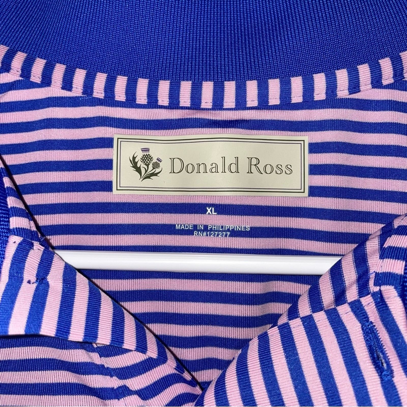 Donald Ross Donald Ross Stripe Polo XL Men Golf Embroidered Short Sleeve Size US XL / EU 56 / 4 - 4 Thumbnail
