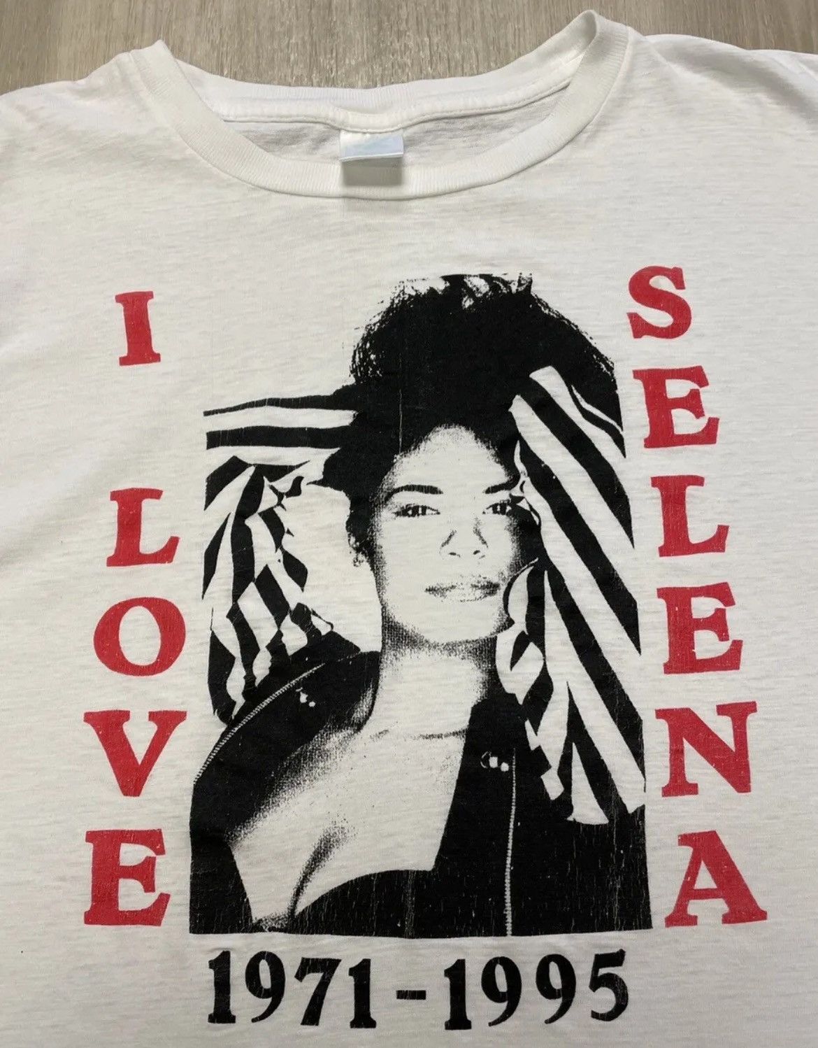 Rap Tees × Vintage Vintage 90s Selena I LOVE SELENA Memorial Tee Mens XL Size US XL / EU 56 / 4 - 1 Thumbnail