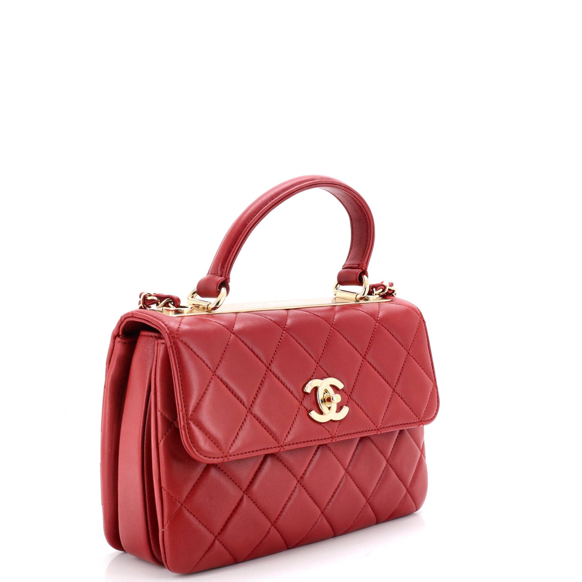 Chanel Trendy CC Top Handle Bag Quilted Lambskin Small Size ONE SIZE - 1 Thumbnail