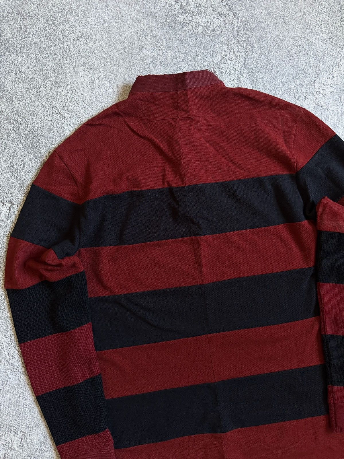 Givenchy Givenchy Striped Distressed Long Sleeve Sweatshirt Size S Size US S / EU 44-46 / 1 - 3 Thumbnail
