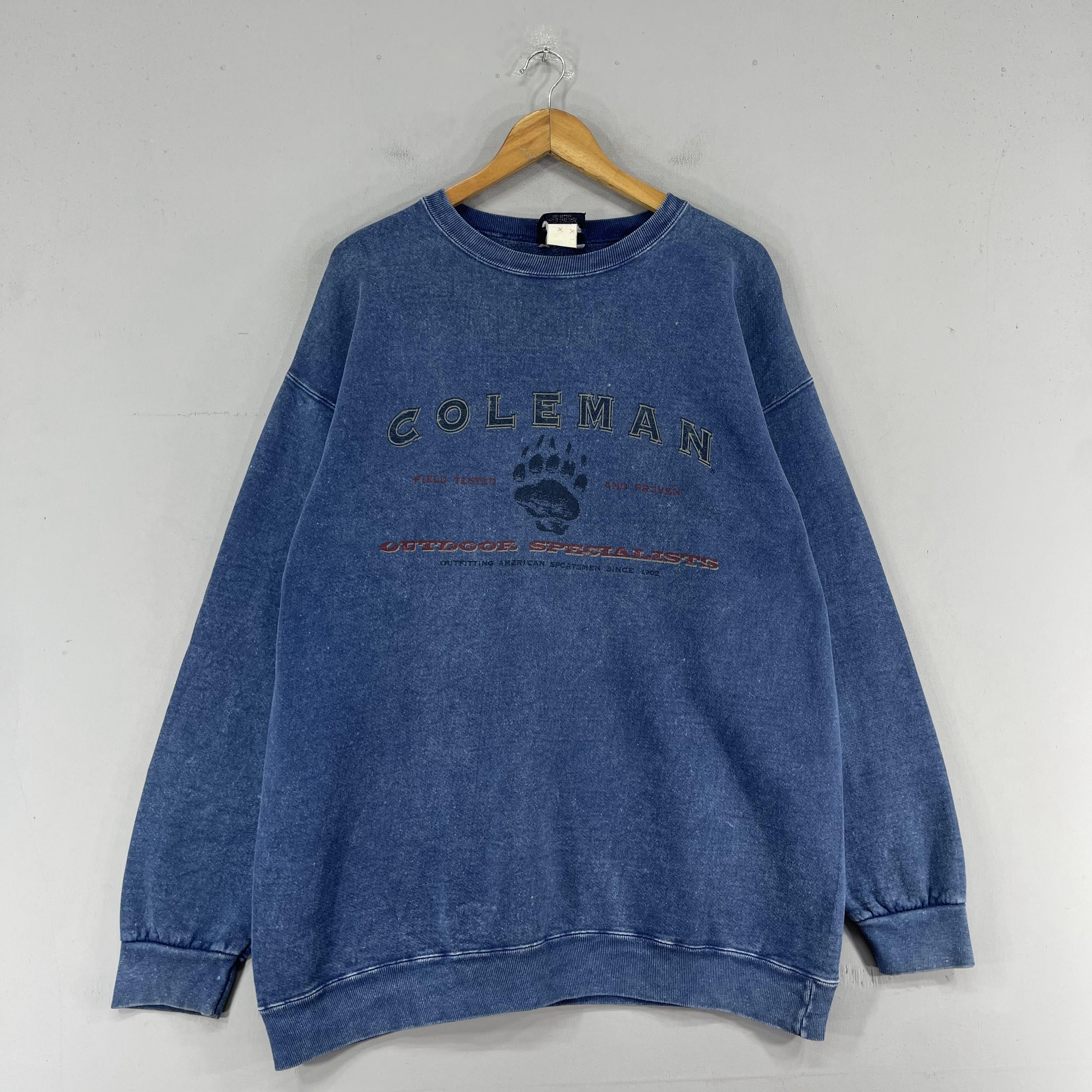 Coleman × Vintage Vintage COLEMAN Spellout Printed Crewneck Sweatshirt Size US L / EU 52-54 / 3 - 3 Thumbnail