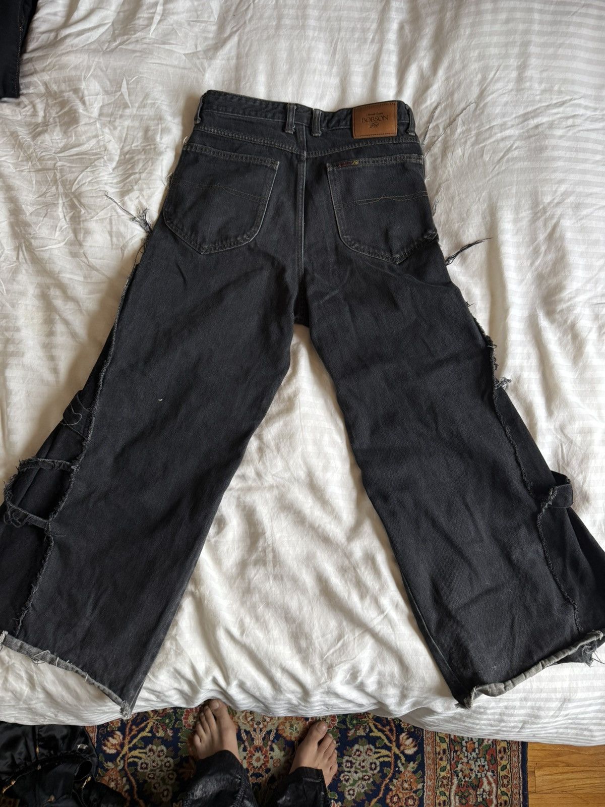 Japanese Brand Japanese Wide Flared Patchwork Denim Size US 30 / EU 46 - 3 Thumbnail