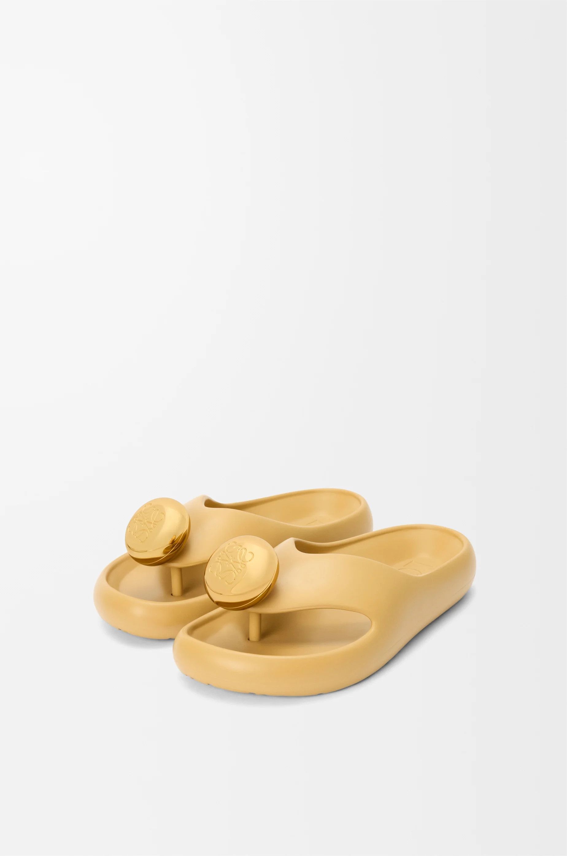 Loewe o1in1g0426 Foam Pebble Sandals in Medium Concealer Size US 7 / IT 37 - 3 Thumbnail